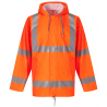 Veste de pluie respirante haute visibilité