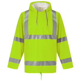 Veste de pluie respirante haute visibilité