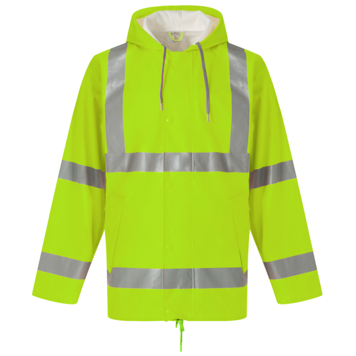 Veste de pluie respirante haute visibilité