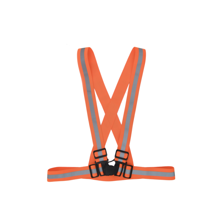 Baudrier de signalisation avec bandes réfléchissantes