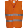 Gilet à 2 bandes haute visibilité