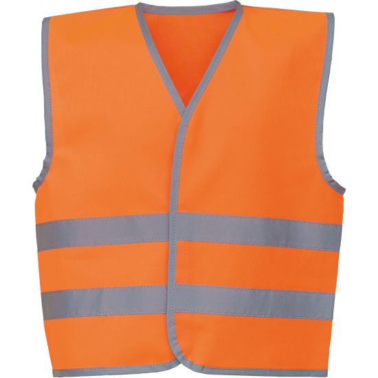 Gilet avec bordure et bandes réfléchissantes
