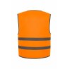 Gilet avec bordure et bandes réfléchissantes