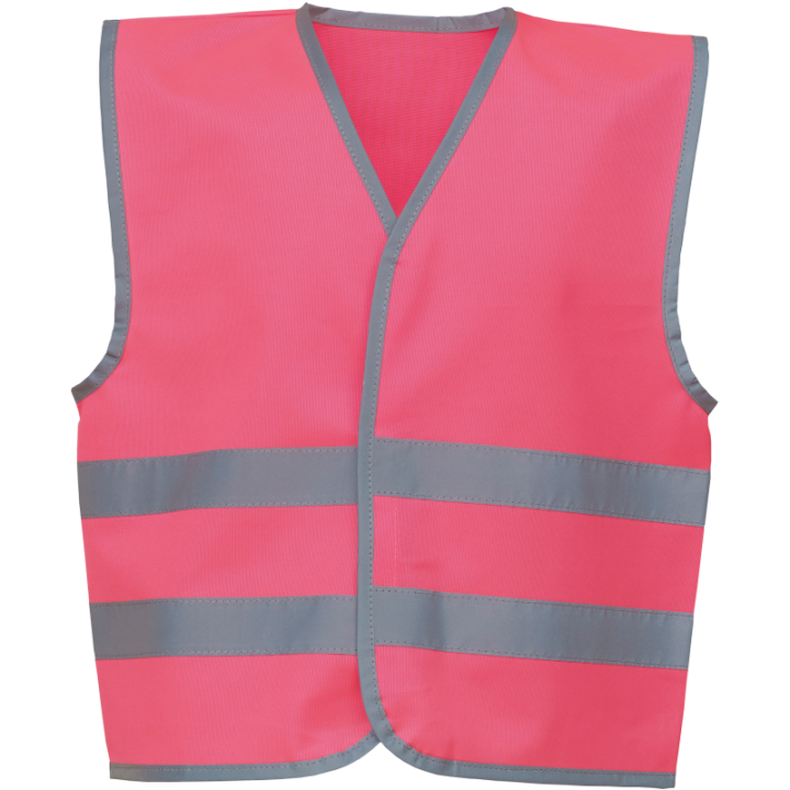 Gilet avec bordure et bandes réfléchissantes