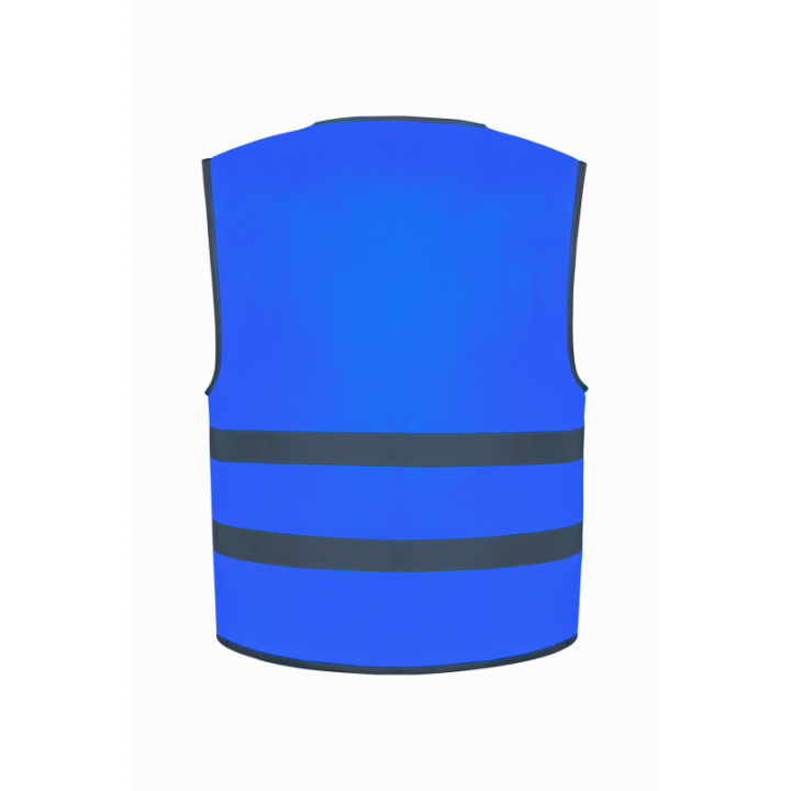 Gilet avec bordure et bandes réfléchissantes