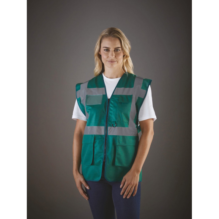 Gilet Haute Visibilité Fermeture à Glissière et poches