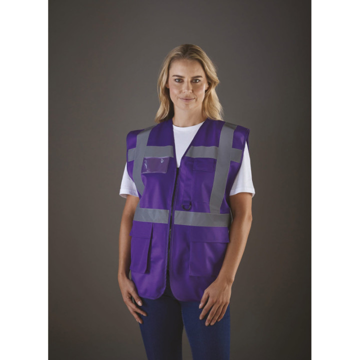 Gilet Haute Visibilité Fermeture à Glissière et poches