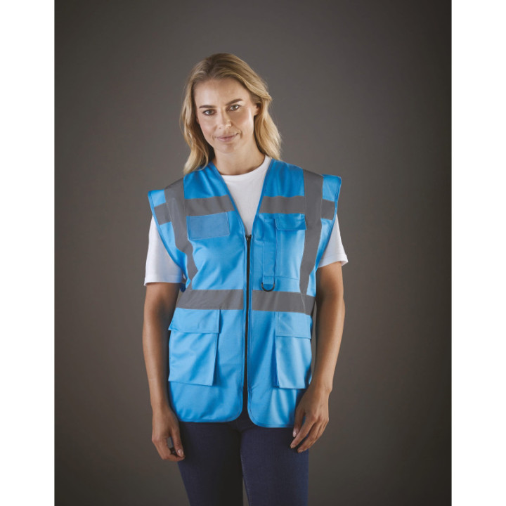 Gilet Haute Visibilité Fermeture à Glissière et poches