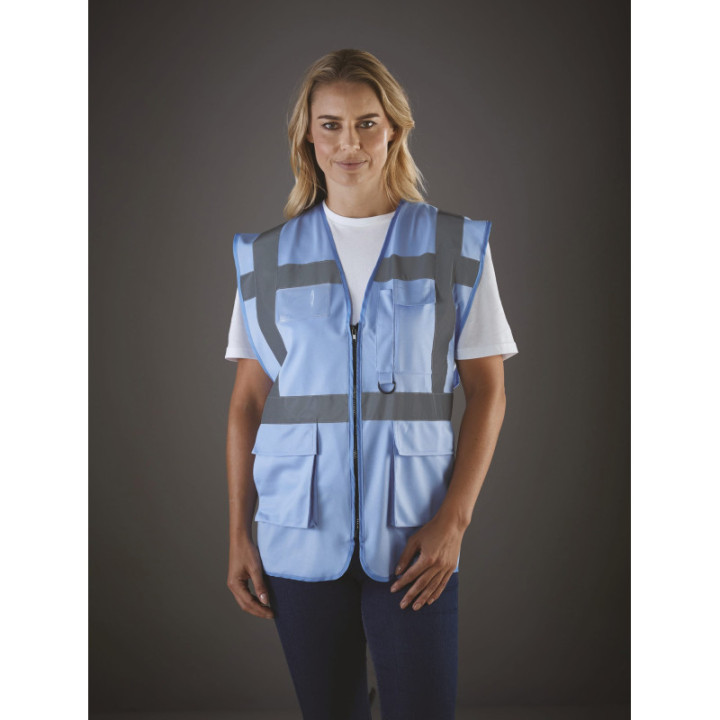 Gilet Haute Visibilité Fermeture à Glissière et poches