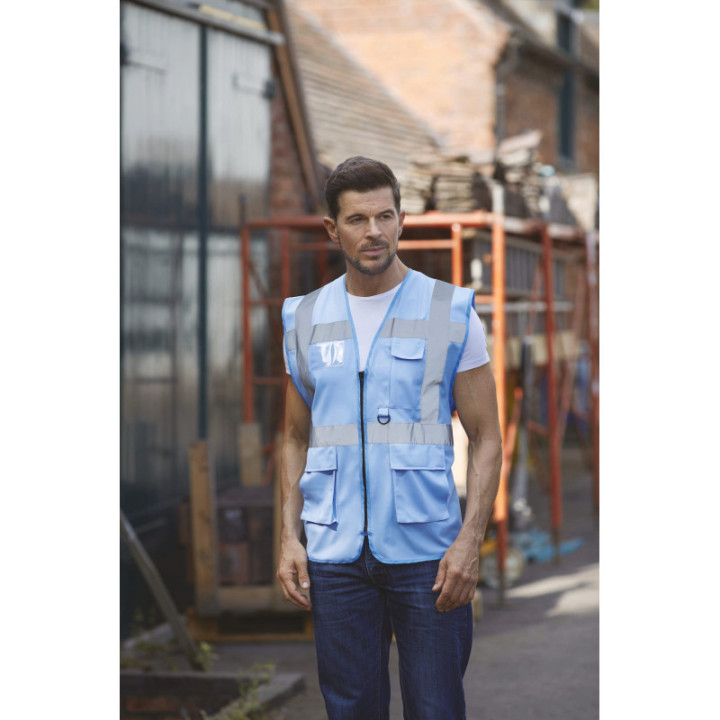 Gilet Haute Visibilité Fermeture à Glissière et poches
