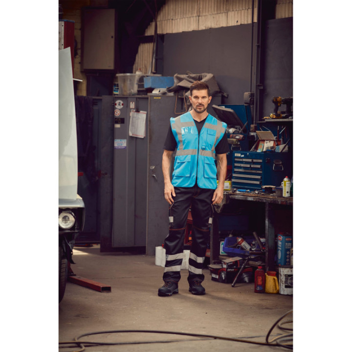 Gilet Haute Visibilité Fermeture à Glissière et poches