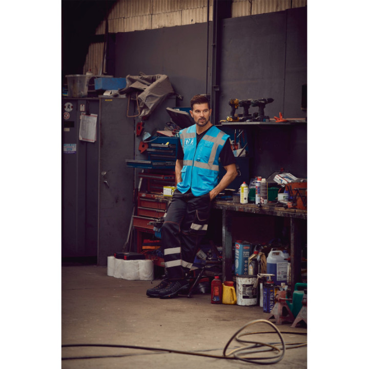 Gilet Haute Visibilité Fermeture à Glissière et poches