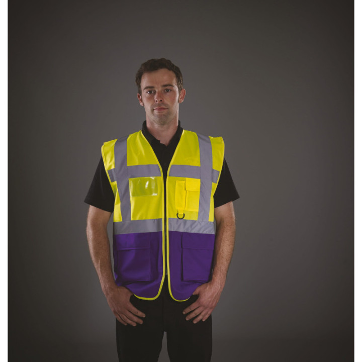 Gilet Haute Visibilité Fermeture à Glissière et poches