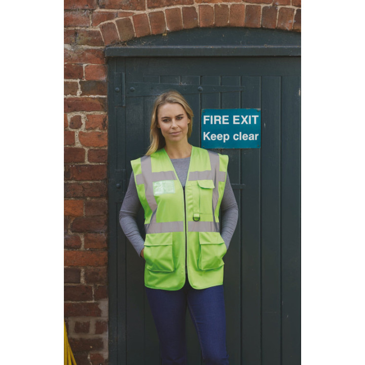 Gilet Haute Visibilité Fermeture à Glissière et poches