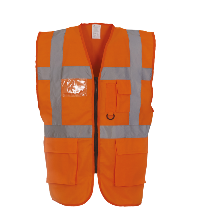Gilet Haute Visibilité Fermeture à Glissière et poches