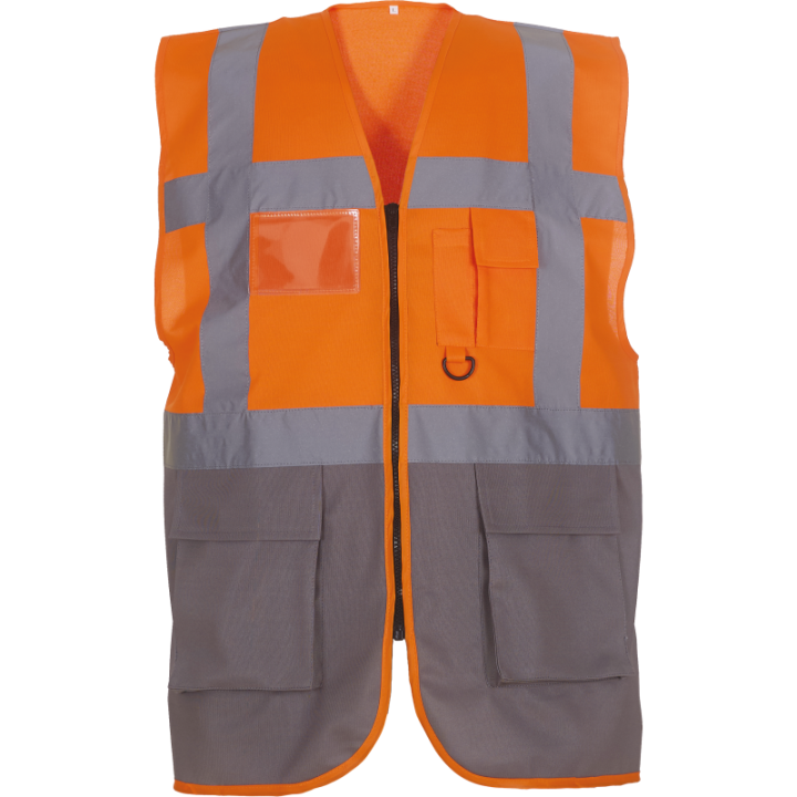 Gilet Haute Visibilité Fermeture à Glissière et poches