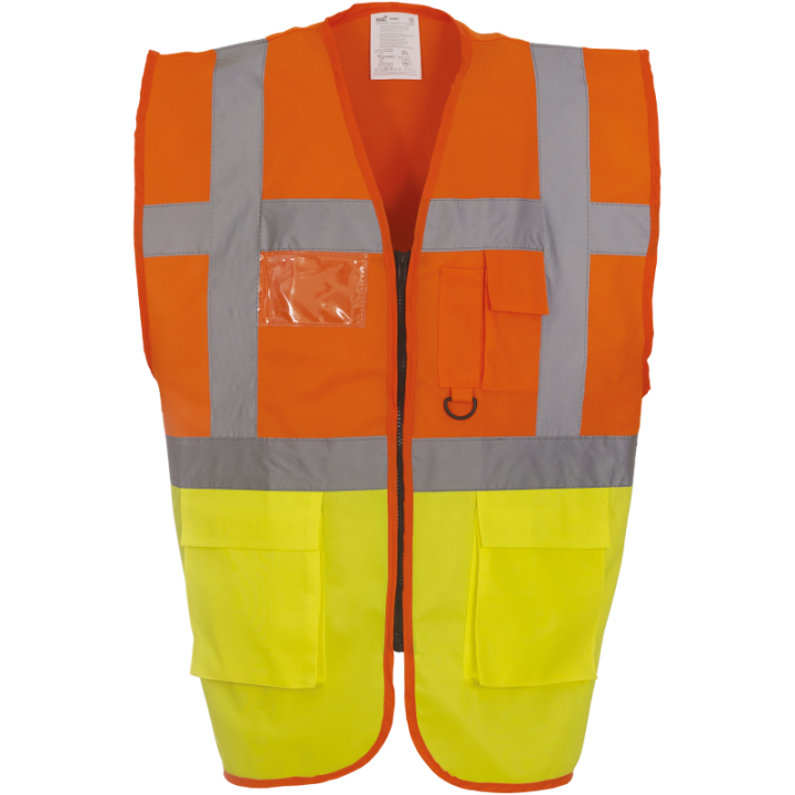 Gilet Haute Visibilité Fermeture à Glissière et poches