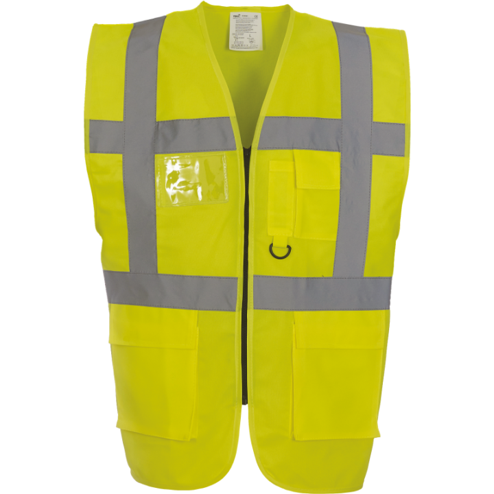 Gilet Haute Visibilité Fermeture à Glissière et poches