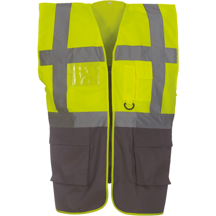 Gilet Haute Visibilité Fermeture à Glissière et poches