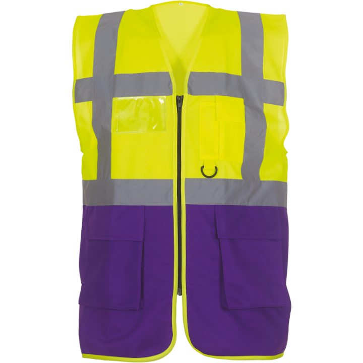 Gilet Haute Visibilité Fermeture à Glissière et poches