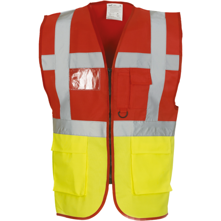Gilet Haute Visibilité Fermeture à Glissière et poches