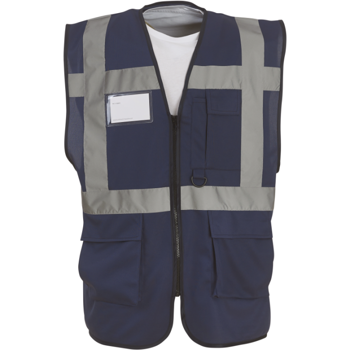 Gilet Haute Visibilité Fermeture à Glissière et poches