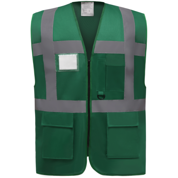 Gilet Haute Visibilité Fermeture à Glissière et poches
