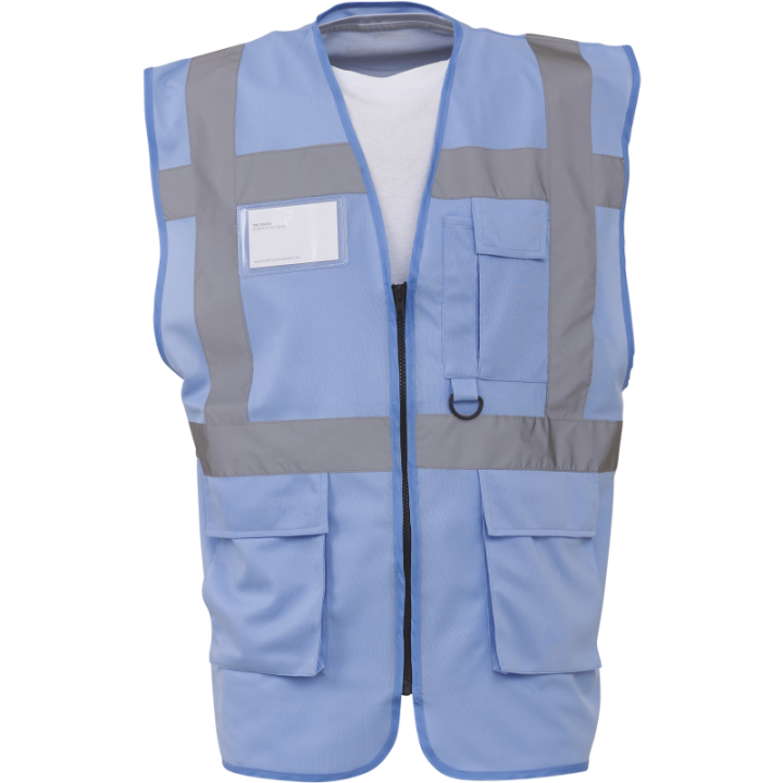 Gilet Haute Visibilité Fermeture à Glissière et poches