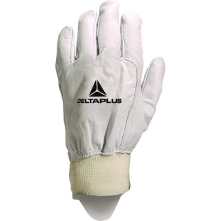 Gant cuir de caprin pleine fleur poignet bord cote élastique