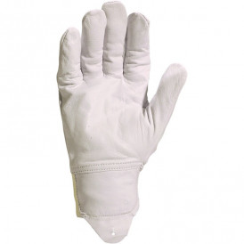 Gant cuir de caprin pleine fleur poignet bord cote élastique (2)