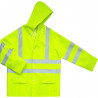 Veste de pluie haute visibilité à capuche
