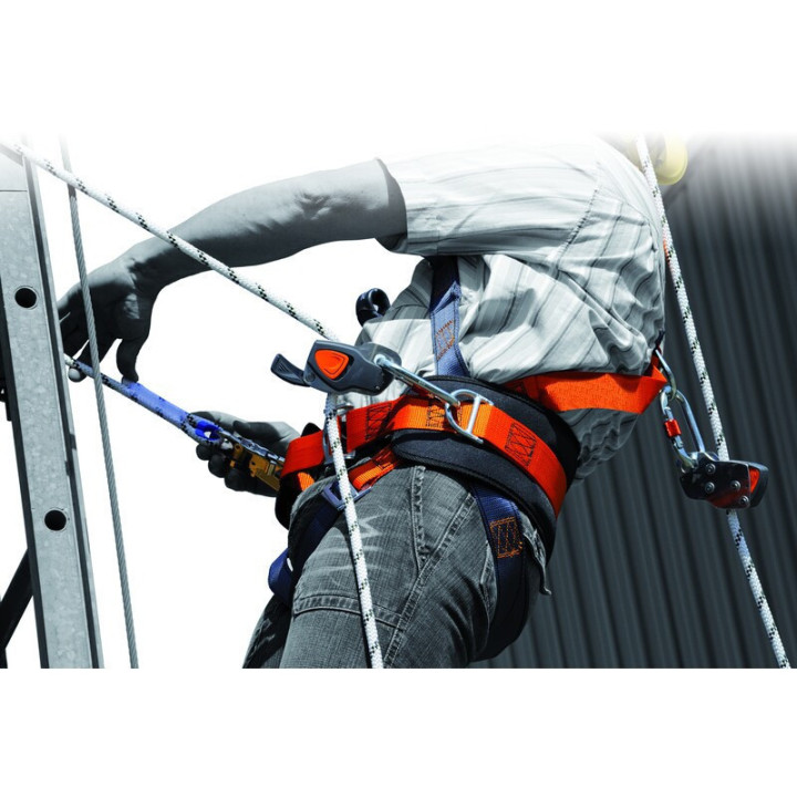 Antichute mobile sur support d’assurage flexible