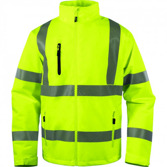 Parka stretch imperméable haute visibilité chaude et légère