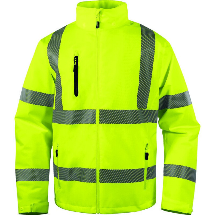 Parka stretch imperméable haute visibilité chaude et légère