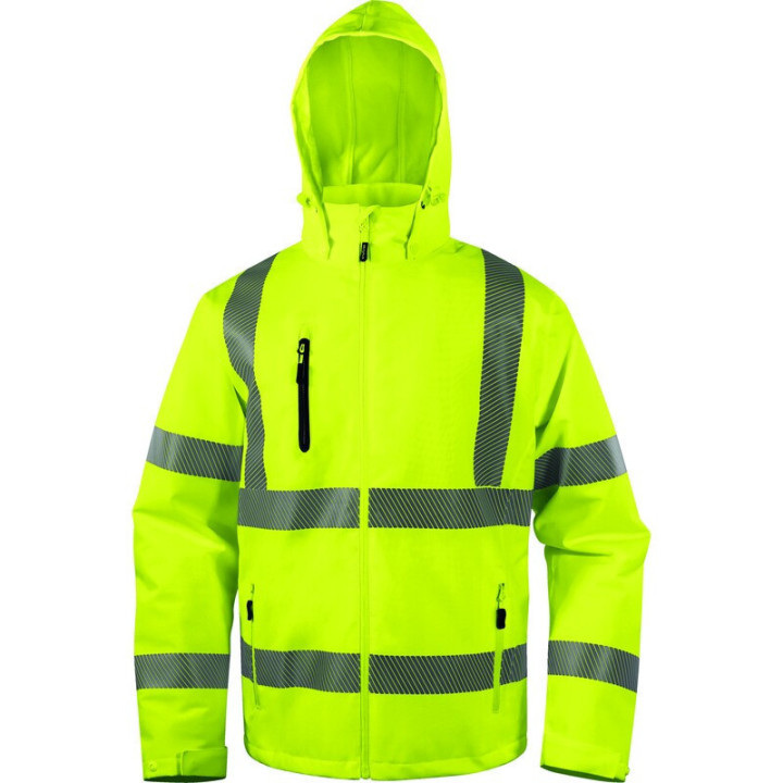 Parka stretch imperméable haute visibilité chaude et légère