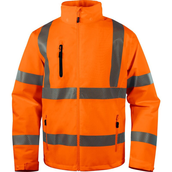 Parka stretch imperméable haute visibilité chaude et légère