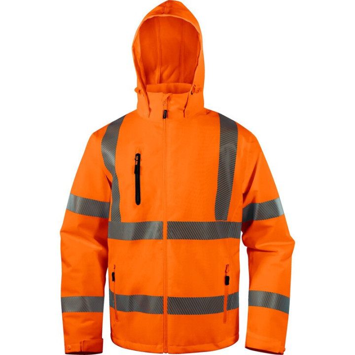 Parka stretch imperméable haute visibilité chaude et légère