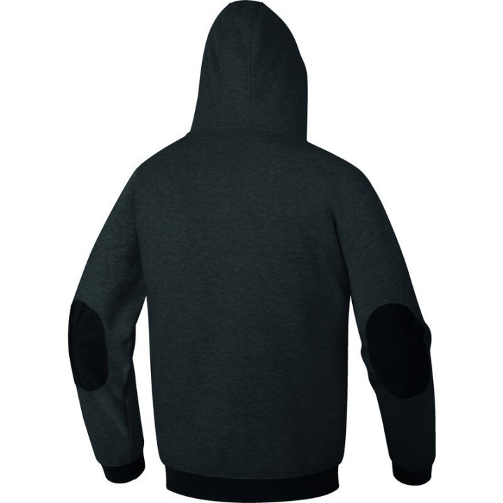 Veste sweat molleton avec renforts coudes