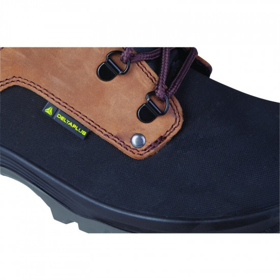 Botillon en cuir de vachette et croute cuir enduction PU
