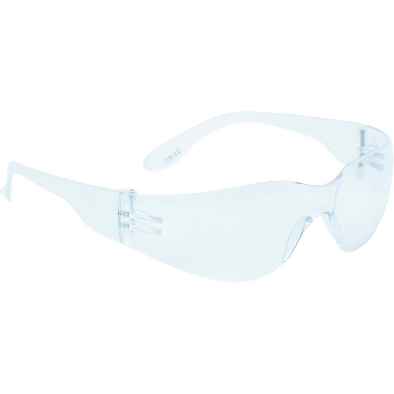 Lot de 10 paires de lunettes transparentes monobloc en polycarbonate