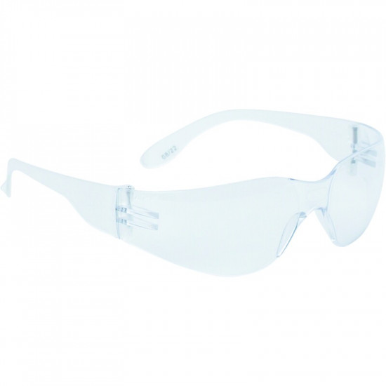 Lot de 10 paires de lunettes transparentes monobloc en polycarbonate