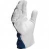 Gants de manutention en fleur de chèvre dos toile bleue