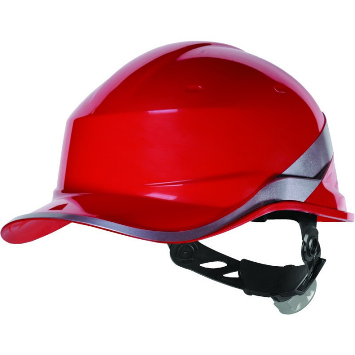 Casque de chantier abs style casquette baseball + jugulaire - serrage rotor®