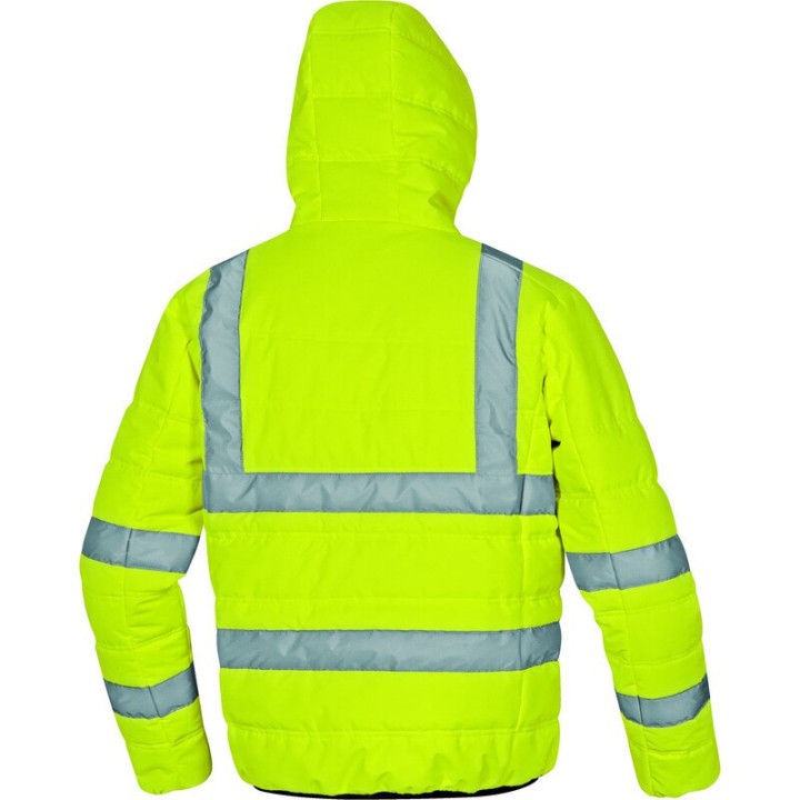 Doudoune matelassée haute visibilité polyester ripstop 2 couches laminees