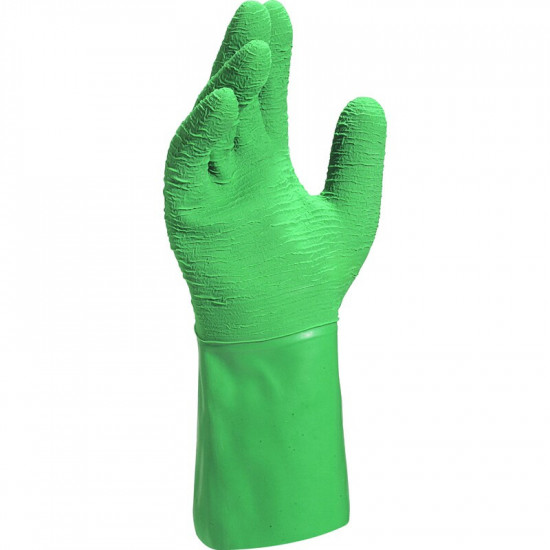 Gant latex coton interlock
