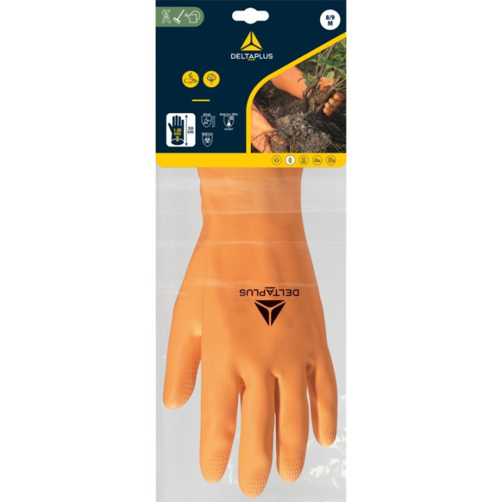 Gant chimique épais avec enduction latex