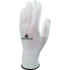 Gant tricot polyester/ paume PU pour travaux de précision (2)