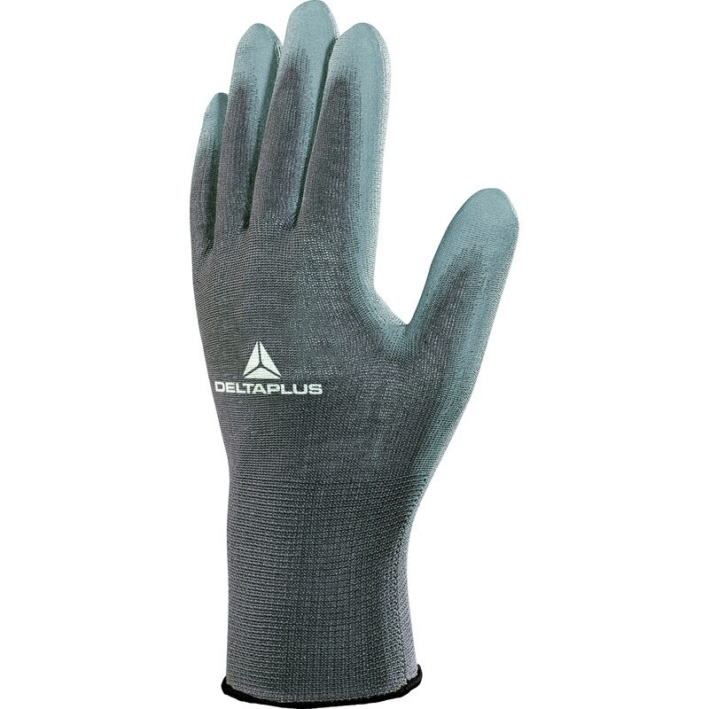 Gant tricot polyester/ paume PU pour travaux de précision