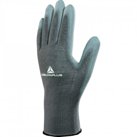 Gant tricot polyester/ paume PU pour travaux de précision