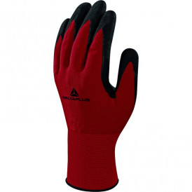 Gant tricot polyester spandex paume + picots nitrile pour manutention milieu huileux (2)